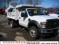 Oxford White - F450 Super Duty Regular Cab 4x4 Chassis Dump Truck Photo No. 4