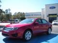 2010 Sangria Red Metallic Ford Fusion SE  photo #1