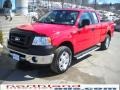 2007 Bright Red Ford F150 XL SuperCab 4x4  photo #2