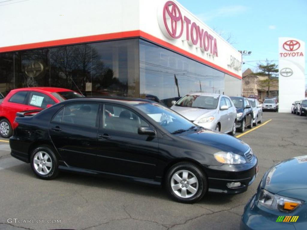 2006 Corolla S - Black Sand Pearl / Dark Charcoal photo #1