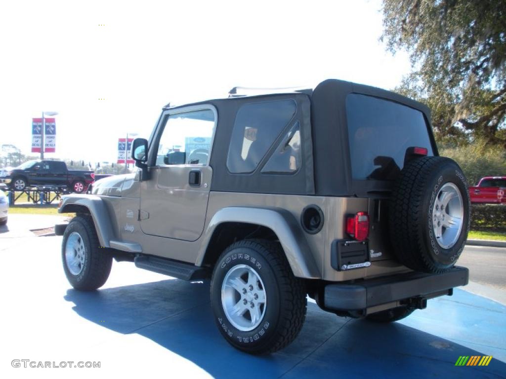 2004 Wrangler Sahara 4x4 - Light Khaki Metallic / Khaki photo #3