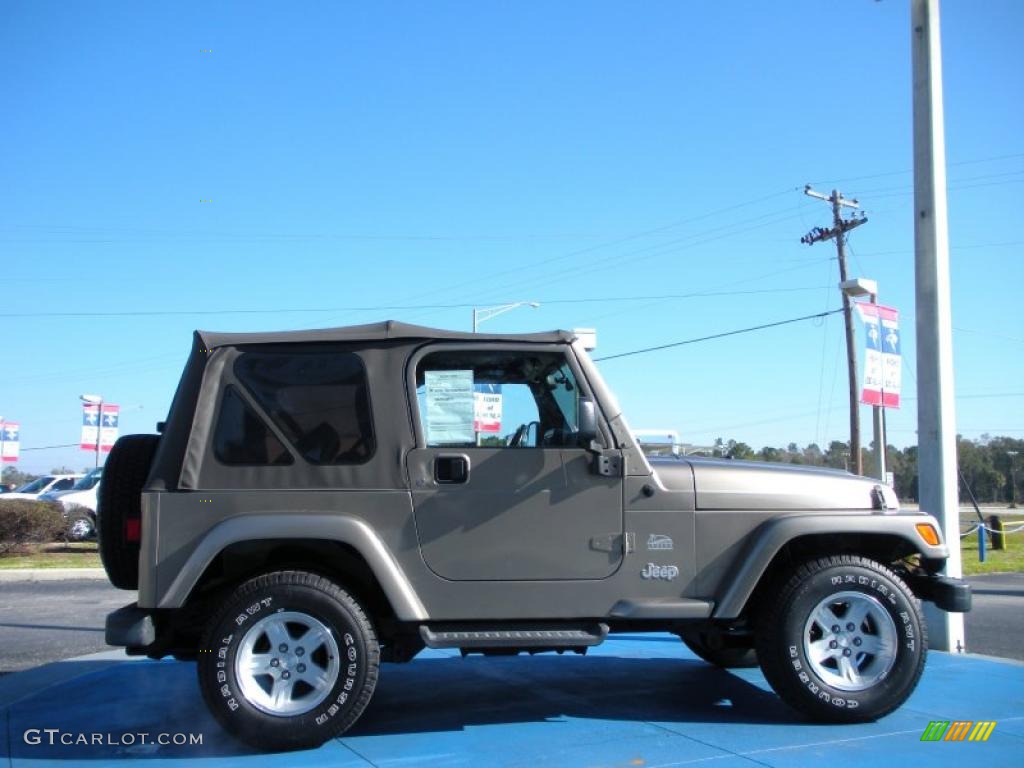 2004 Wrangler Sahara 4x4 - Light Khaki Metallic / Khaki photo #6