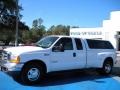 2001 Oxford White Ford F350 Super Duty Lariat SuperCab 4x4 Dually  photo #1