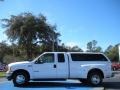 2001 Oxford White Ford F350 Super Duty Lariat SuperCab 4x4 Dually  photo #2