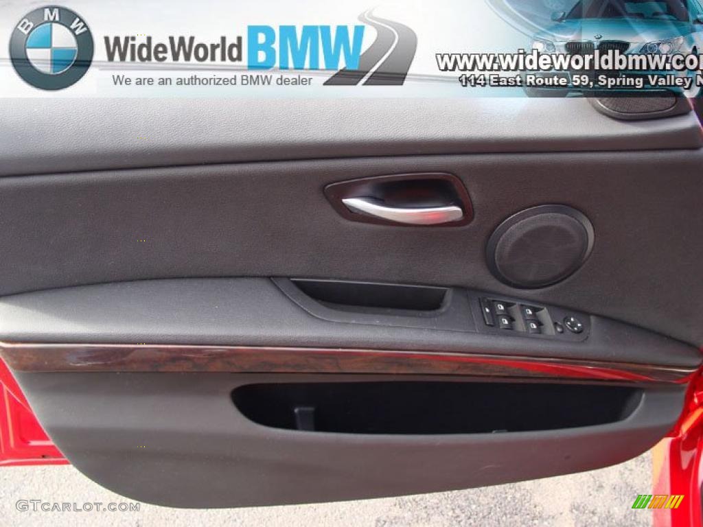 2007 3 Series 328xi Sedan - Crimson Red / Black photo #8