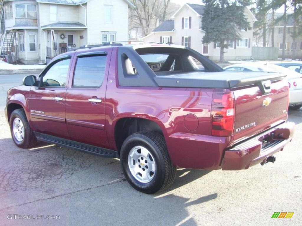 2009 Avalanche LT 4x4 - Deep Ruby Red Metallic / Ebony photo #5