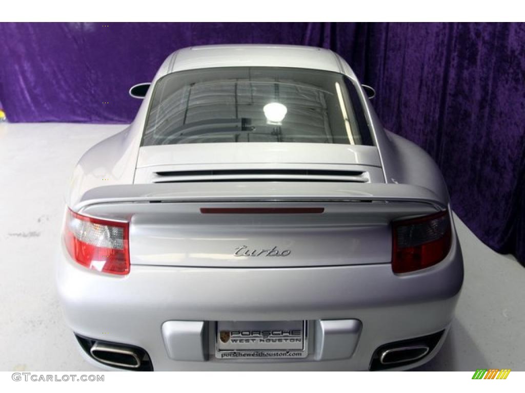 2007 911 Turbo Coupe - Arctic Silver Metallic / Black photo #18