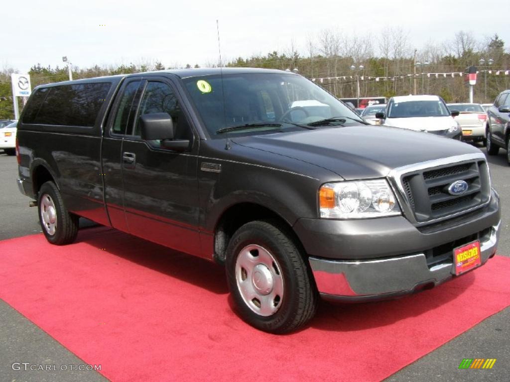 2004 F150 XL Regular Cab - Dark Shadow Grey Metallic / Dark Flint photo #6