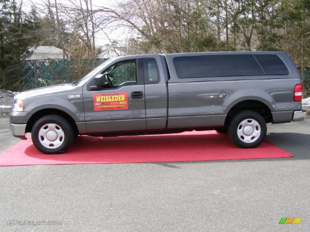 2004 F150 XL Regular Cab - Dark Shadow Grey Metallic / Dark Flint photo #12