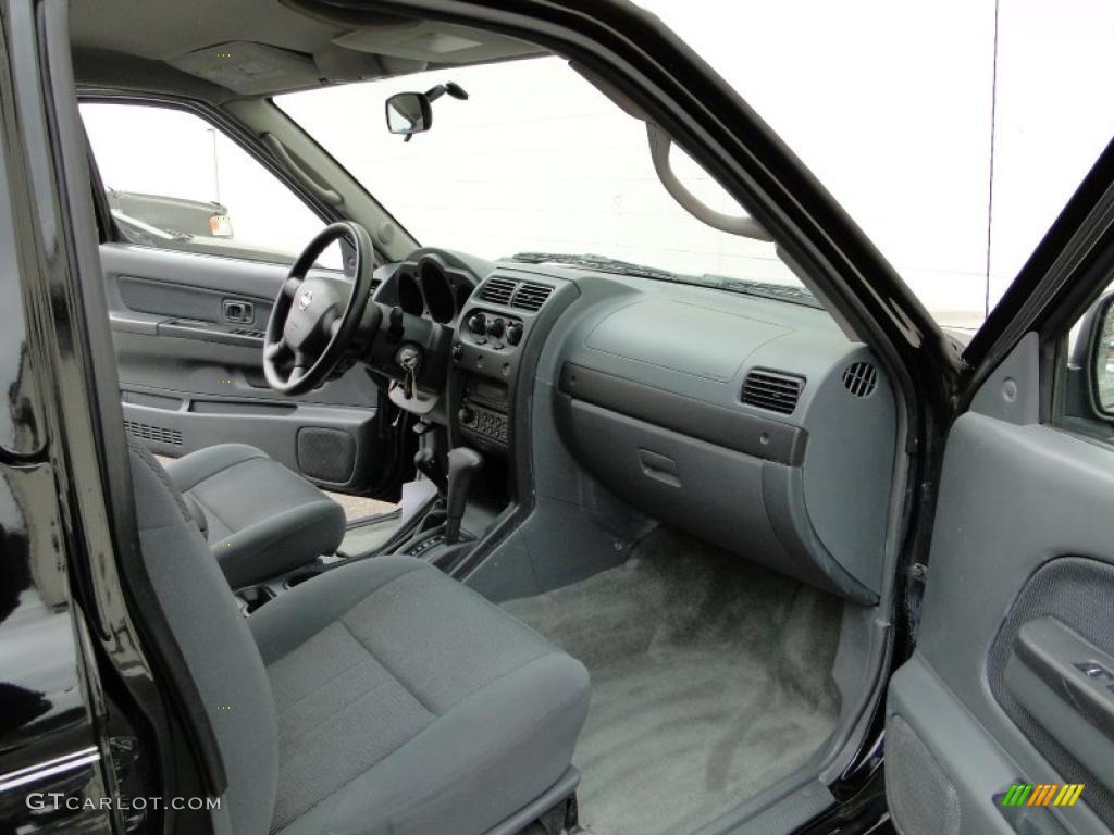 Charcoal Interior 2002 Nissan Frontier SC Crew Cab 4x4 Photo #26623765