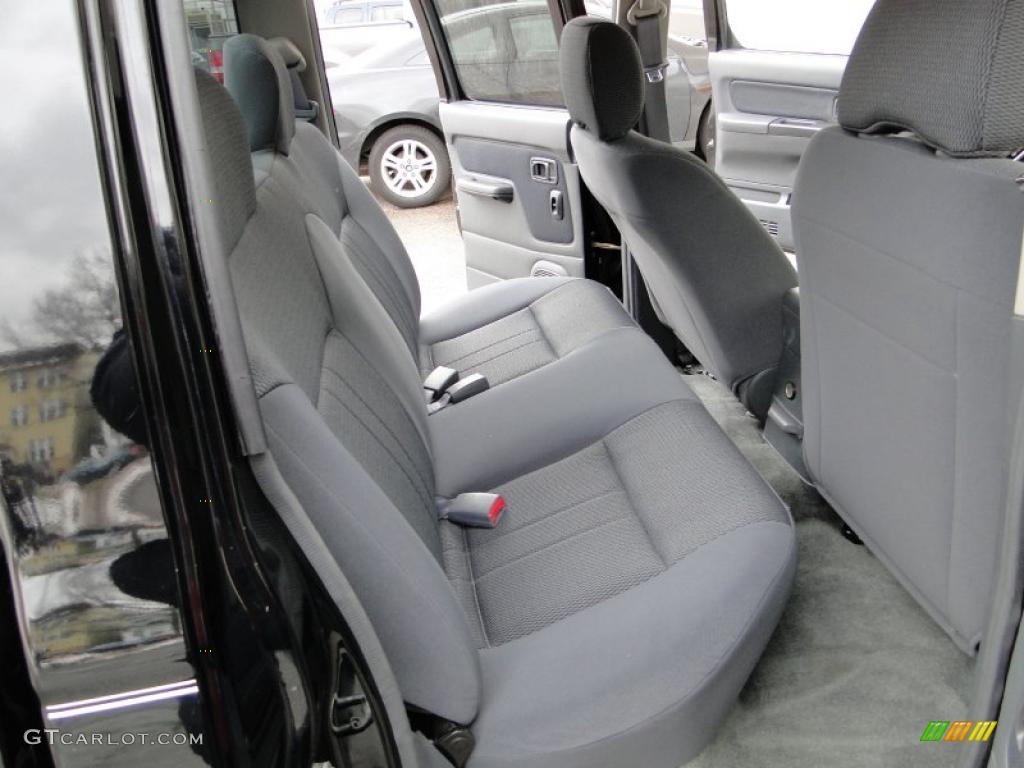 Charcoal Interior 2002 Nissan Frontier SC Crew Cab 4x4 Photo #26623817