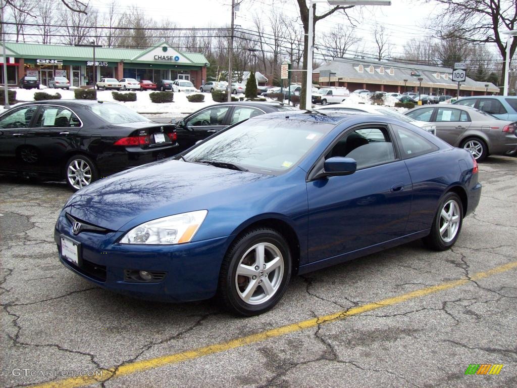 2003 Accord EX Coupe - Sapphire Blue Pearl / Black photo #2