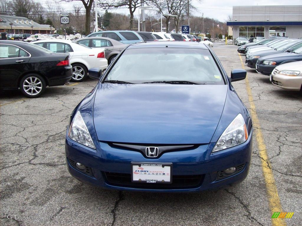 2003 Accord EX Coupe - Sapphire Blue Pearl / Black photo #3