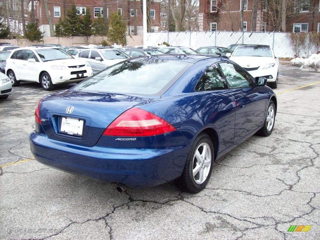 2003 Accord EX Coupe - Sapphire Blue Pearl / Black photo #5