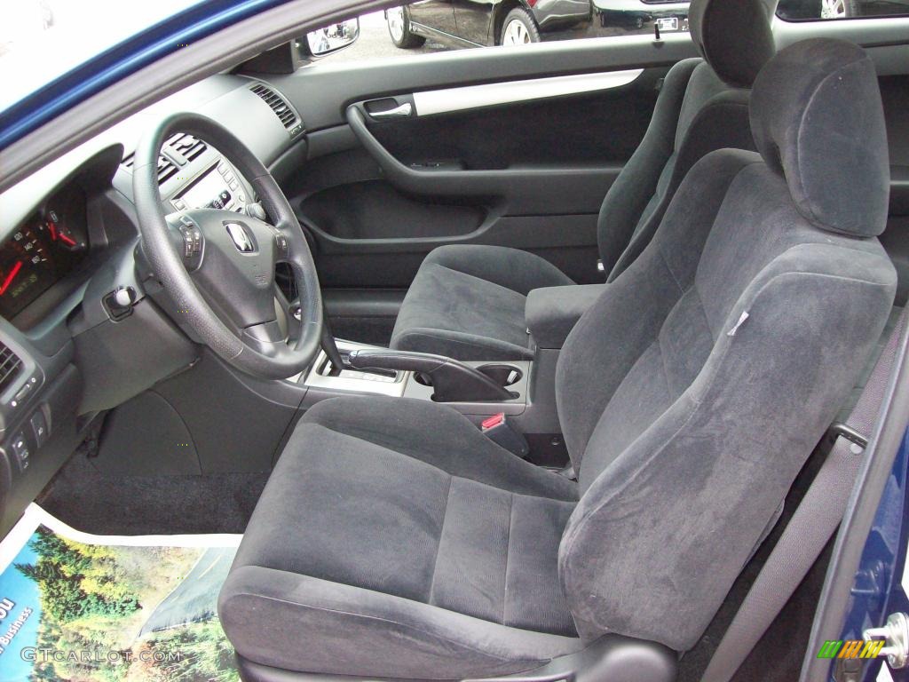 2003 Accord EX Coupe - Sapphire Blue Pearl / Black photo #7