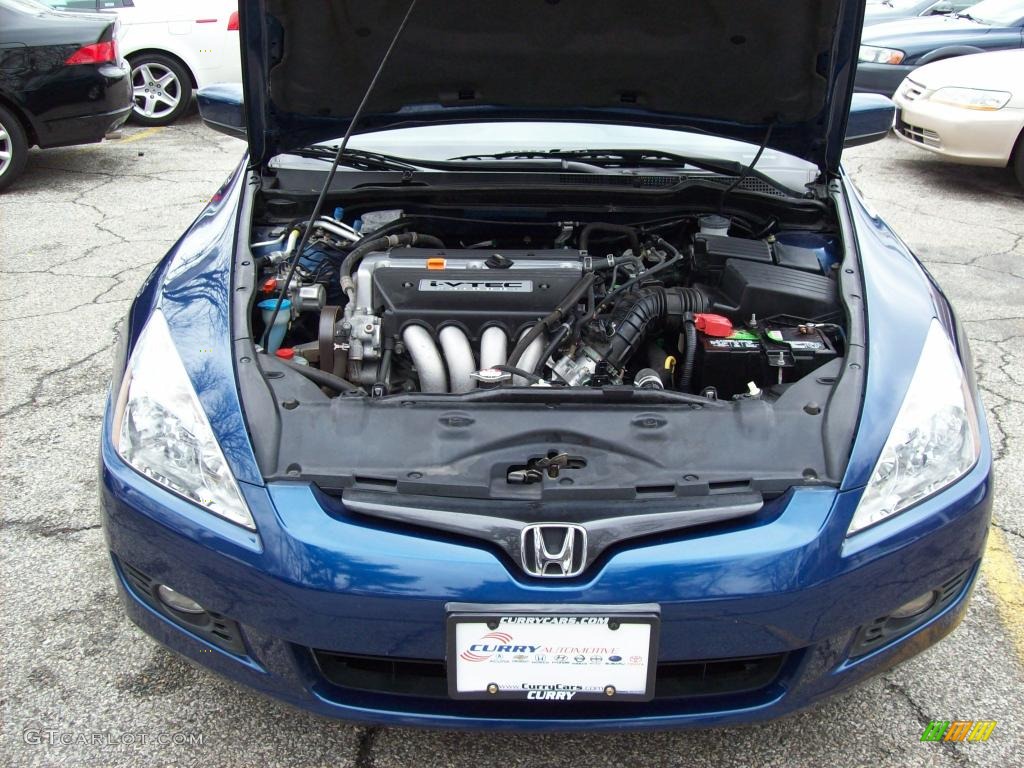 2003 Accord EX Coupe - Sapphire Blue Pearl / Black photo #23