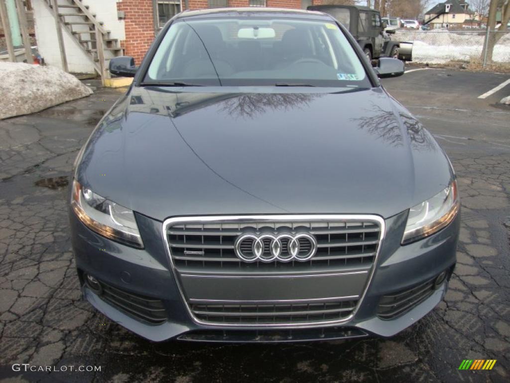 2010 A4 2.0T quattro Sedan - Meteor Gray Pearl Effect / Black photo #3