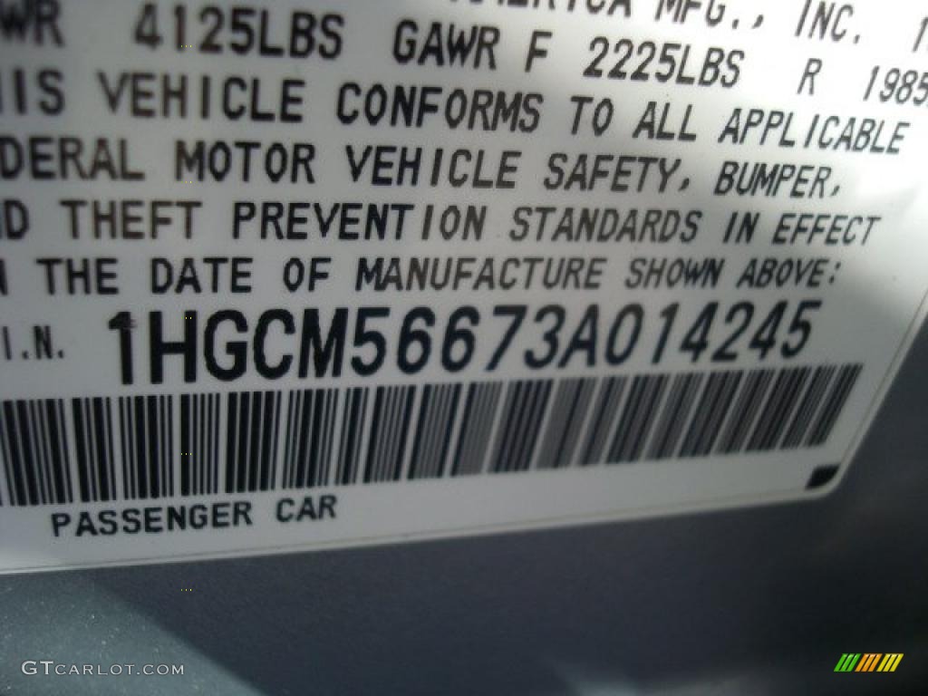 2003 Accord EX Sedan - Satin Silver Metallic / Gray photo #14
