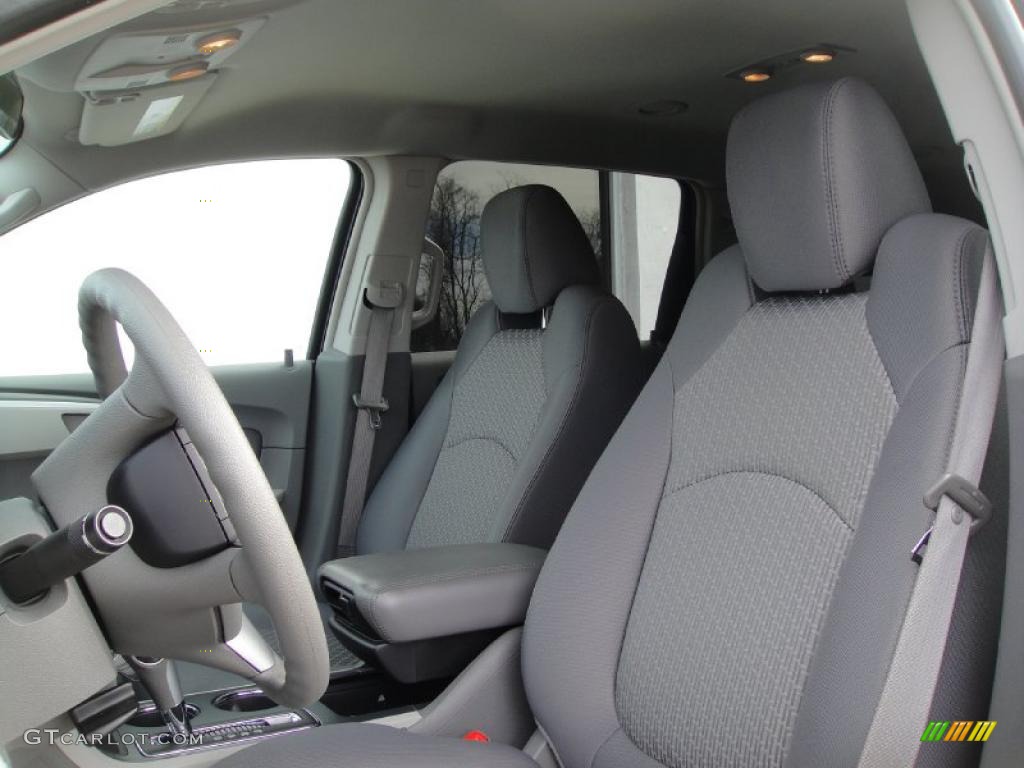 2009 Traverse LS AWD - Dark Cherry Metallic / Dark Gray/Light Gray photo #9
