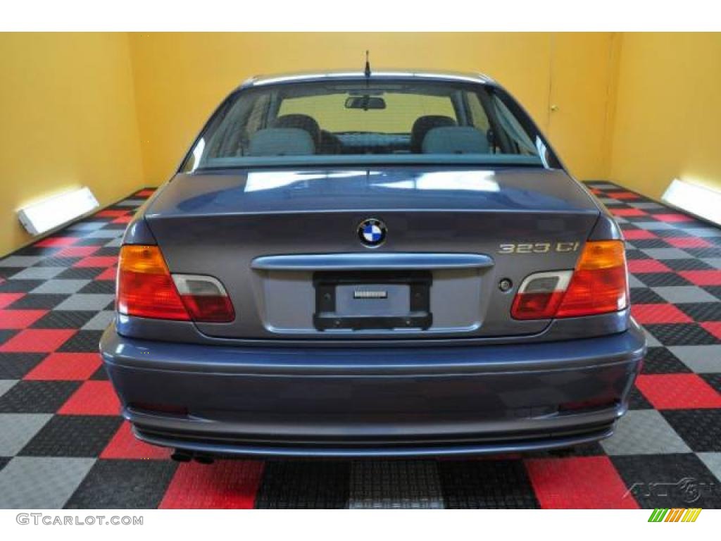 2000 3 Series 323i Coupe - Topaz Blue Metallic / Grey photo #5