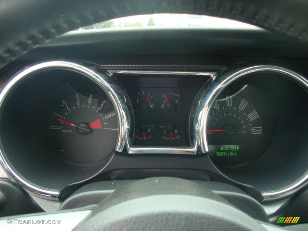 2007 Mustang V6 Premium Coupe - Vista Blue Metallic / Light Graphite photo #37