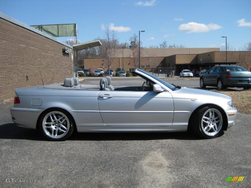 2004 3 Series 330i Convertible - Silver Grey Metallic / Grey photo #9