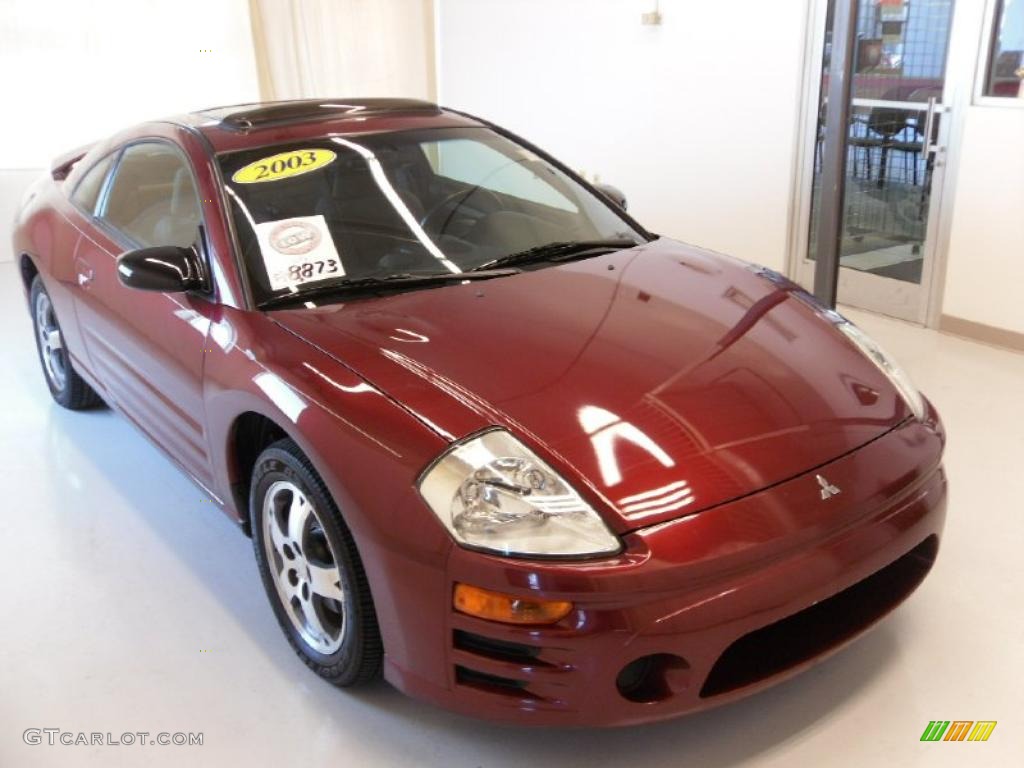 2003 Eclipse GS Coupe - Ultra Red Pearl / Sand Blast photo #5