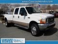 1999 Oxford White Ford F350 Super Duty Lariat Crew Cab 4x4 Dually  photo #1