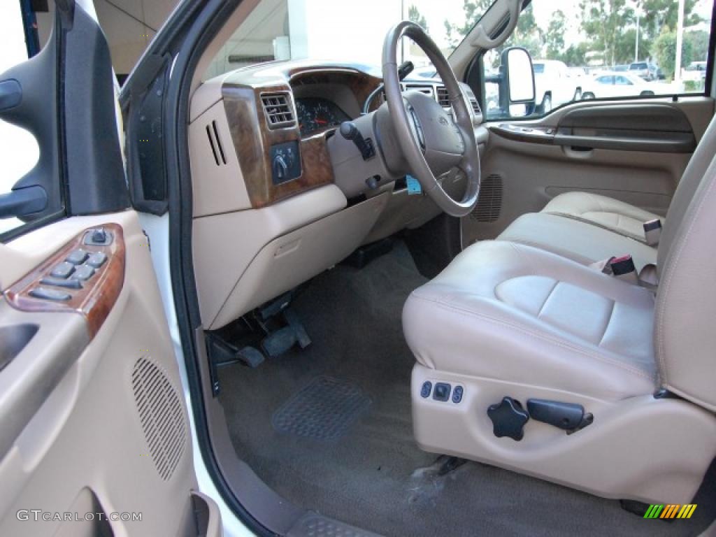 1999 F350 Super Duty Lariat Crew Cab 4x4 Dually - Oxford White / Camel photo #16