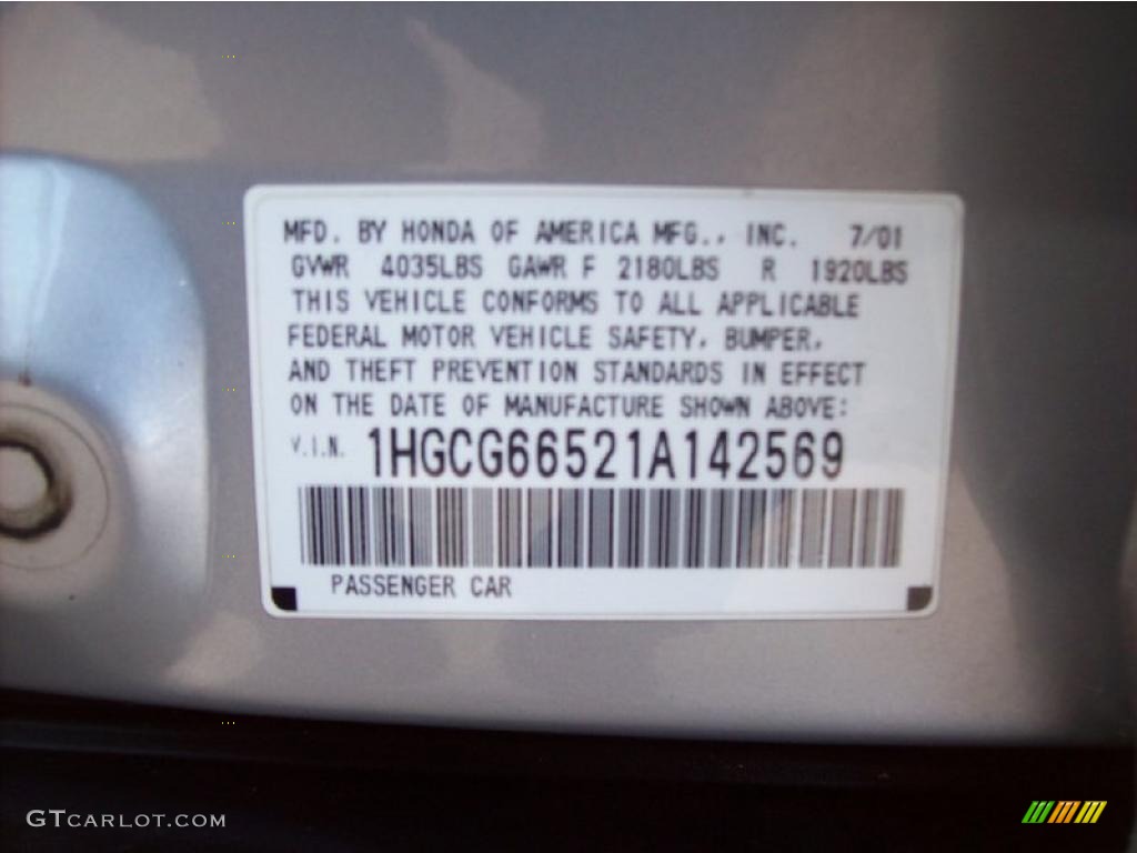 2001 Accord LX Sedan - Satin Silver Metallic / Quartz Gray photo #24