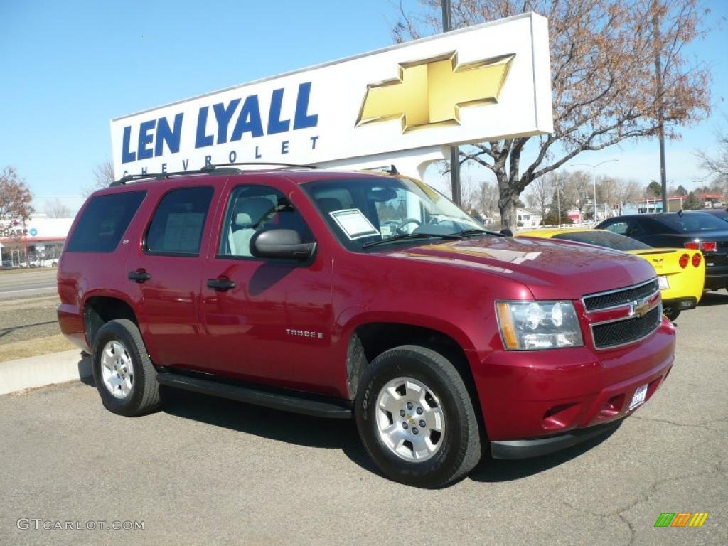 2007 Tahoe LS 4WD - Sport Red Metallic / Dark Titanium/Light Titanium photo #1