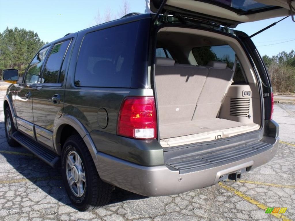 2003 Expedition Eddie Bauer - Estate Green Metallic / Medium Parchment photo #14