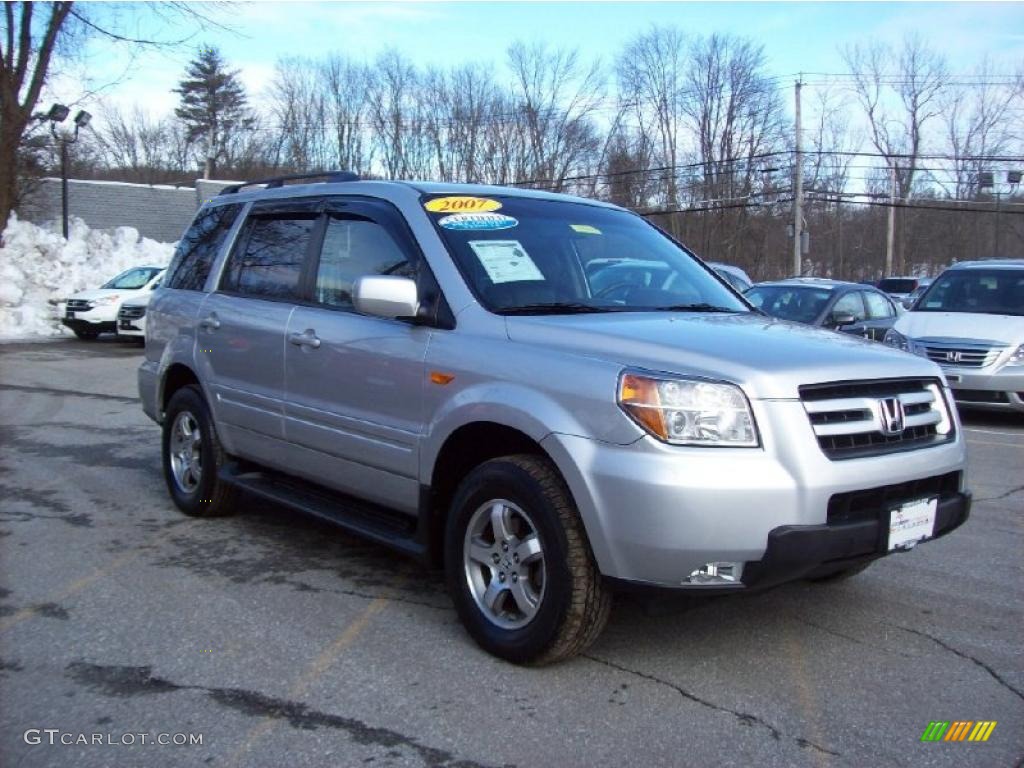 2007 Pilot EX-L 4WD - Billet Silver Metallic / Gray photo #1