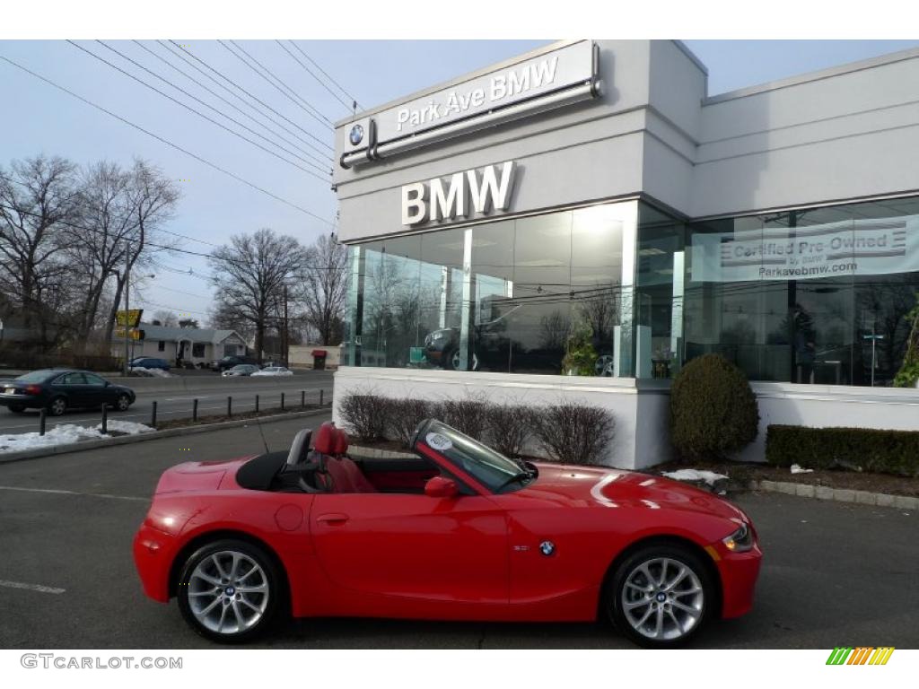 2008 Z4 3.0i Roadster - Bright Red / Dream Red photo #1