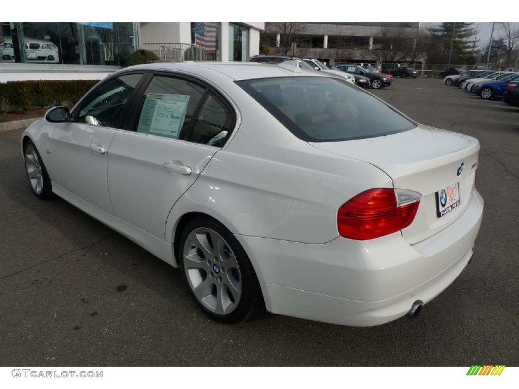 2007 3 Series 335i Sedan - Alpine White / Terra/Black Dakota Leather photo #3