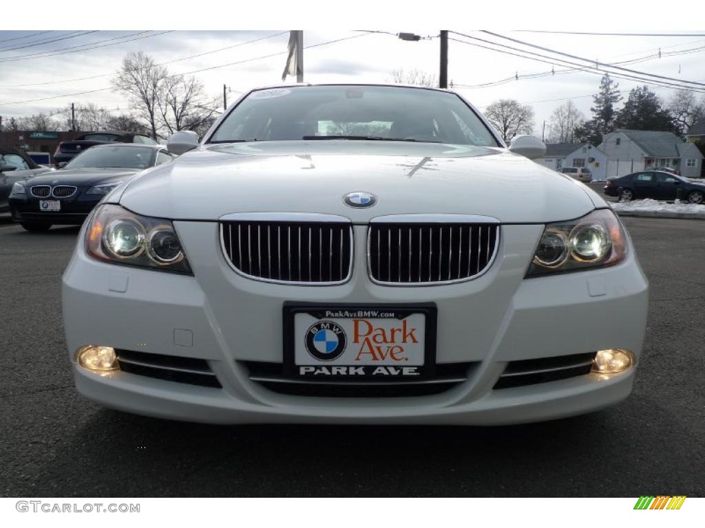 2007 3 Series 335i Sedan - Alpine White / Terra/Black Dakota Leather photo #6
