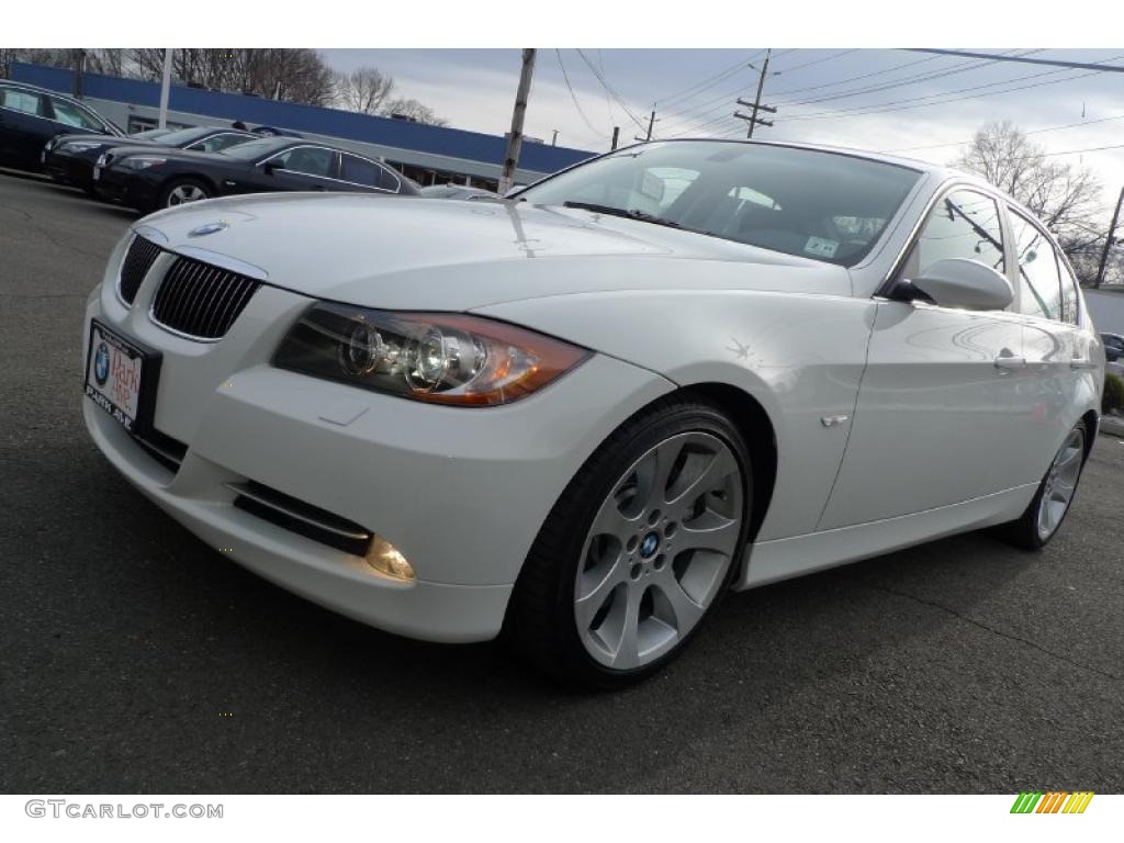 2007 3 Series 335i Sedan - Alpine White / Terra/Black Dakota Leather photo #10