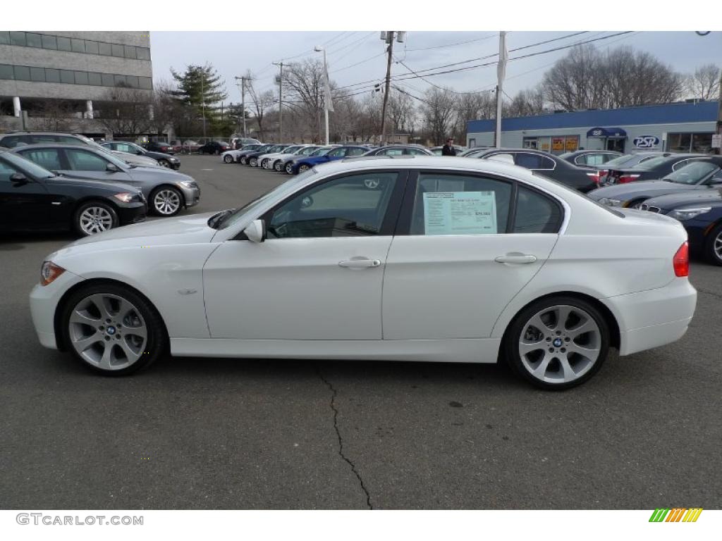 2007 3 Series 335i Sedan - Alpine White / Terra/Black Dakota Leather photo #12
