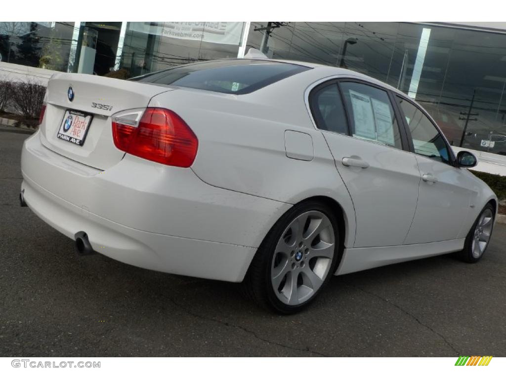 2007 3 Series 335i Sedan - Alpine White / Terra/Black Dakota Leather photo #15