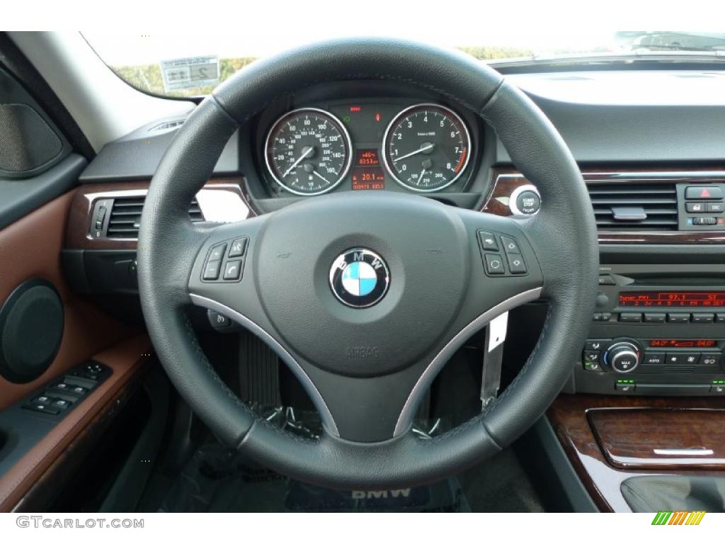 2007 3 Series 335i Sedan - Alpine White / Terra/Black Dakota Leather photo #35