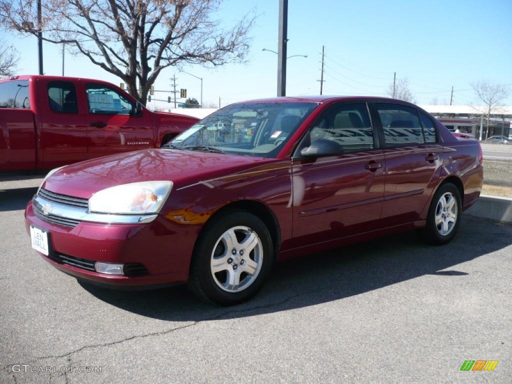 2004 Malibu LT V6 Sedan - Sport Red Metallic / Neutral photo #3
