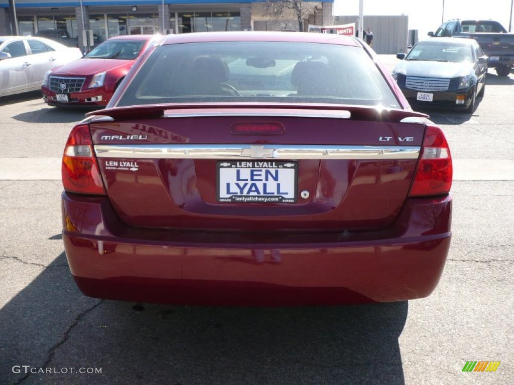 2004 Malibu LT V6 Sedan - Sport Red Metallic / Neutral photo #5