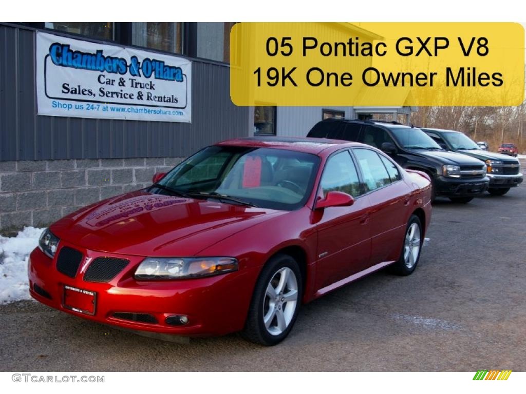 2005 Bonneville GXP - Crimson Red Tintcoat / Taupe photo #1