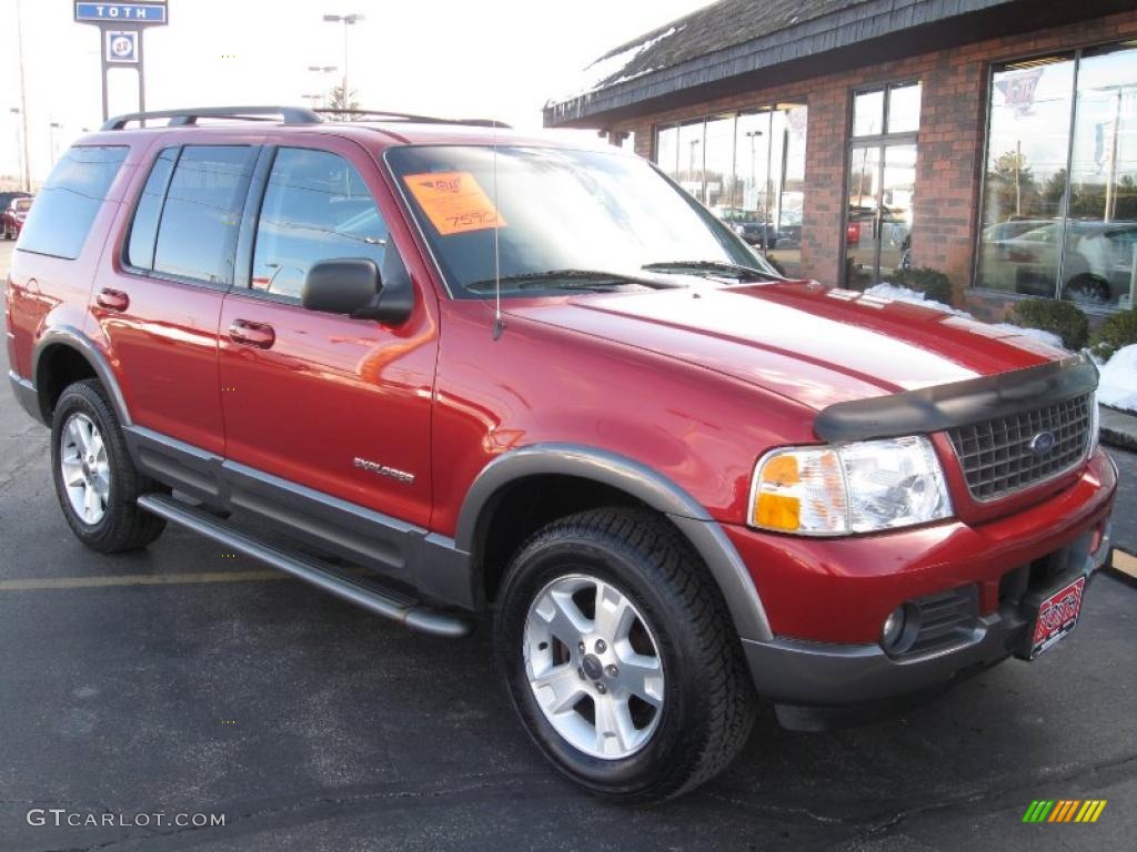 2002 Explorer XLT - Toreador Red Metallic / Graphite photo #1