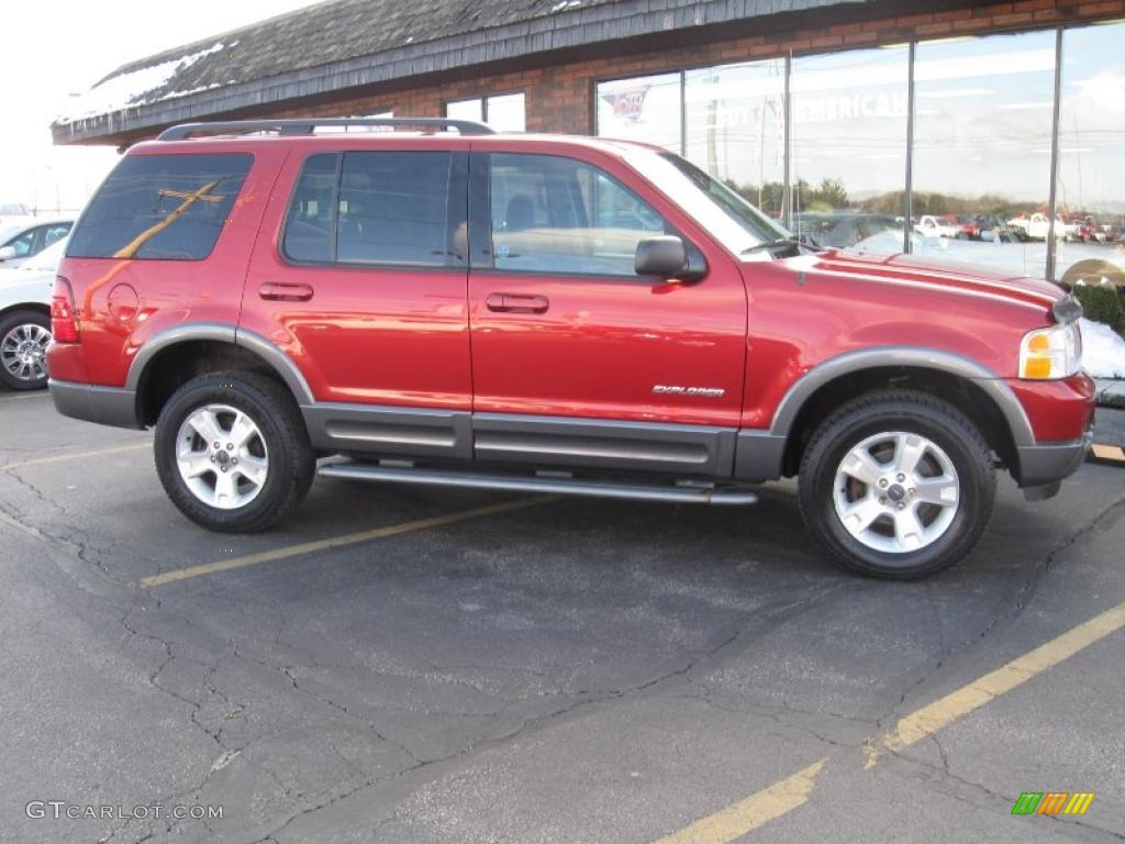 2002 Explorer XLT - Toreador Red Metallic / Graphite photo #2