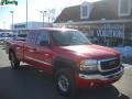 Fire Red 2006 GMC Sierra 2500HD SLE Extended Cab 4x4