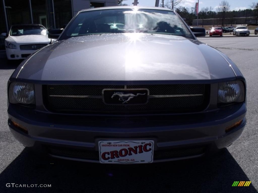 2007 Mustang V6 Premium Coupe - Tungsten Grey Metallic / Black/Dove Accent photo #8