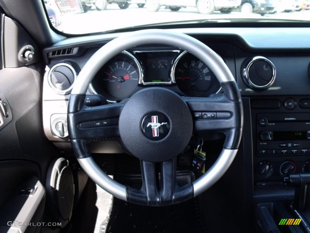 2007 Mustang V6 Premium Coupe - Tungsten Grey Metallic / Black/Dove Accent photo #16
