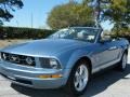 2007 Windveil Blue Metallic Ford Mustang V6 Premium Convertible  photo #13