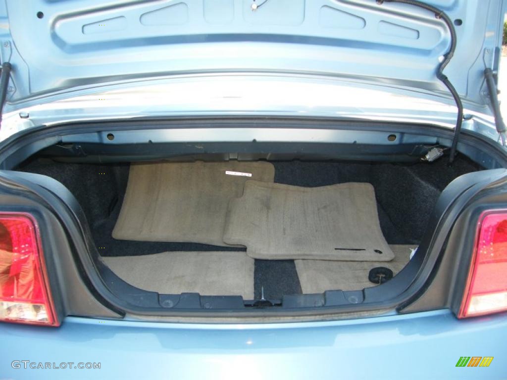 2007 Mustang V6 Premium Convertible - Windveil Blue Metallic / Medium Parchment photo #30